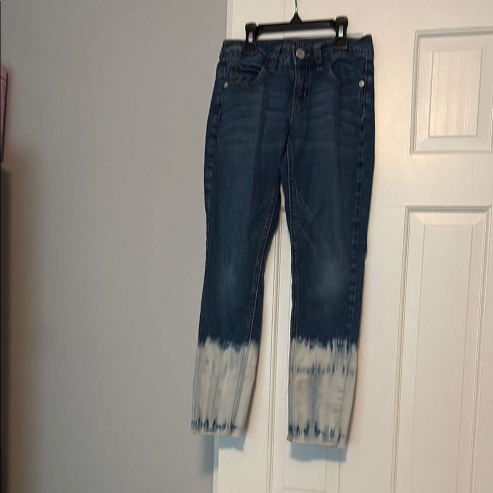 Justice Blue and White Ombre Kids Jeans